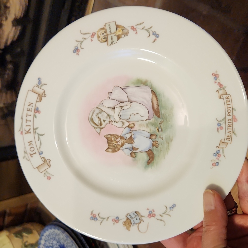 Beatrix Potter Tom Kitten Decorative Plate 8" Vintage 1986 Prince Albert China
